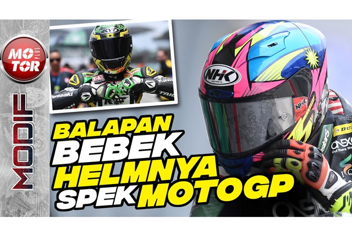 Helm balapan motor bebek semakin canggih
