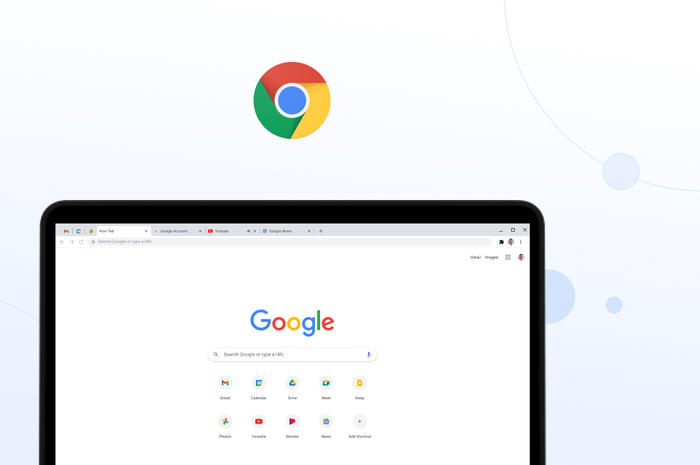 Tampilan Google Chrome 