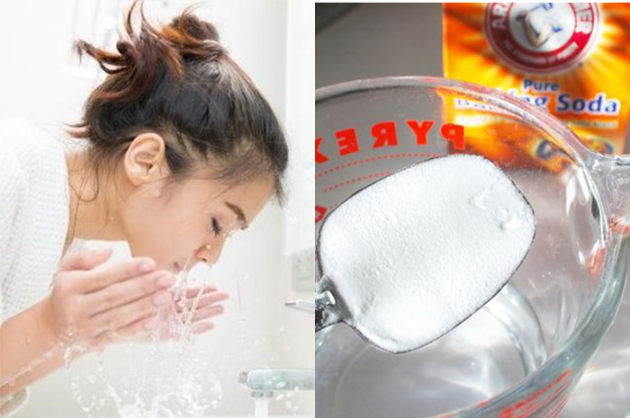Cuci muka pakai baking soda, lihat hasilnya yang bikin melongo