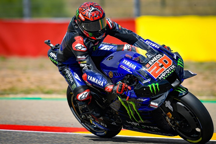 Pembalap Monster Energy Yamaha MotoGP, Fabio Quartararo tercepat di FP3 MotoGP Aragon 2021
