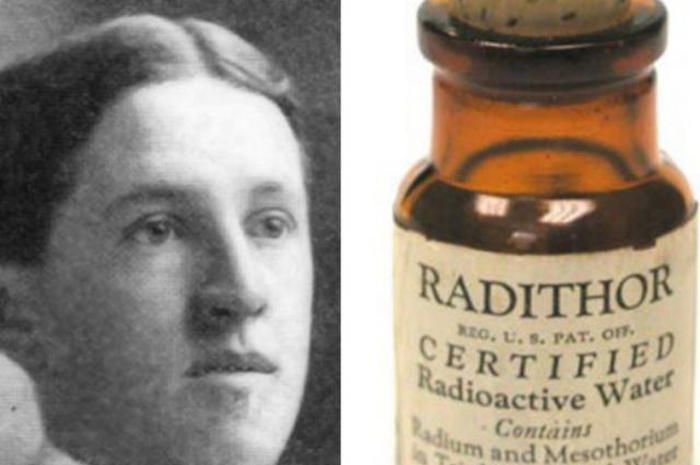 Pada tahun 1927, Byers terluka lengannya ketika dia jatuh di stasiun kereta api. Byers diberi resep obat yang disebut Radithor oleh dokternya.