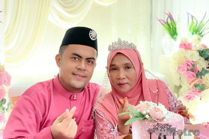 Razaman dan Norlida, pasangan beda usia 37 tahun asal Malaysia.