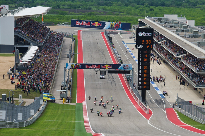 Awas kelewat, jadwal MotoGP Amerika 2021 yang akan diselenggarakan di Circuit of The Americas (CoTA) beda dengan putaran yang lain.