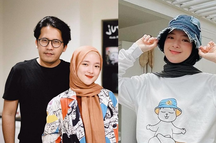 Nissa Sabyan hadiri resepsi pernikahan Ria Ricis dan Teuku Ryan dengan ditemani Ayus Sabyan