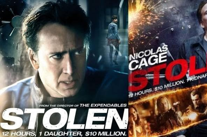 Poster film Stolen yang akan tayang malam ini (29/9) di bioskop spesial Trans TV.
