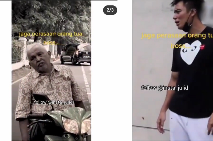 Perlakuan Baim Wong pada pria tua disorot