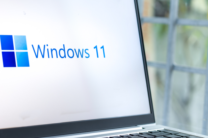 Ilustrasi komputer Windows 11
