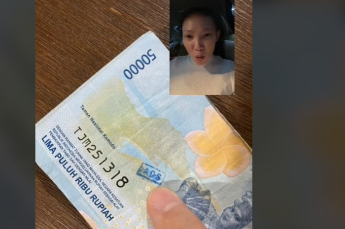 Uang Rp 50 ribu yang ada capnya