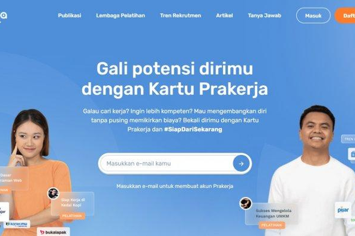Cara membeli pelatihan Kartu Prakerja di platform digital.