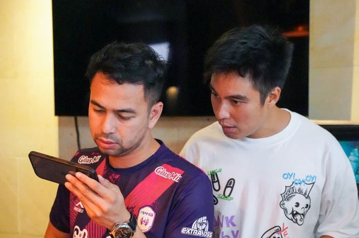 Raffi Ahmad dan Baim Wong   