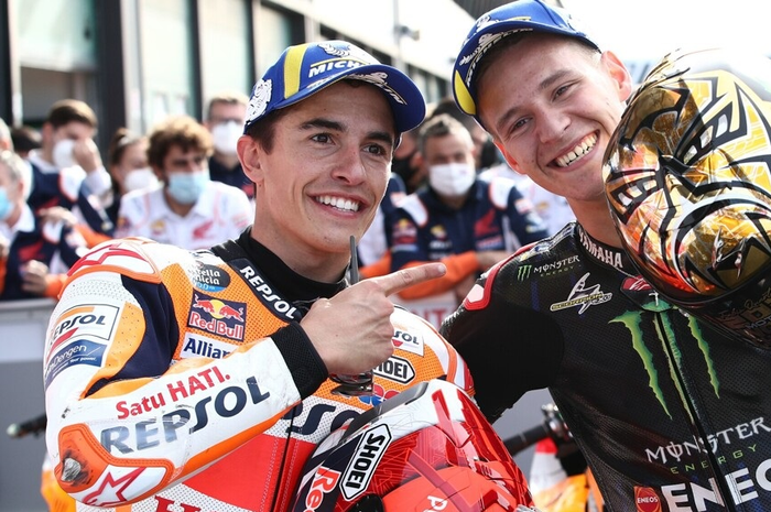 Jadi juara dunia MotoGP 2021, pembalap tim Monster Energy Yamaha, Fabio Quartararo langsung mendapatkan ancaman dari Marc Marquez.