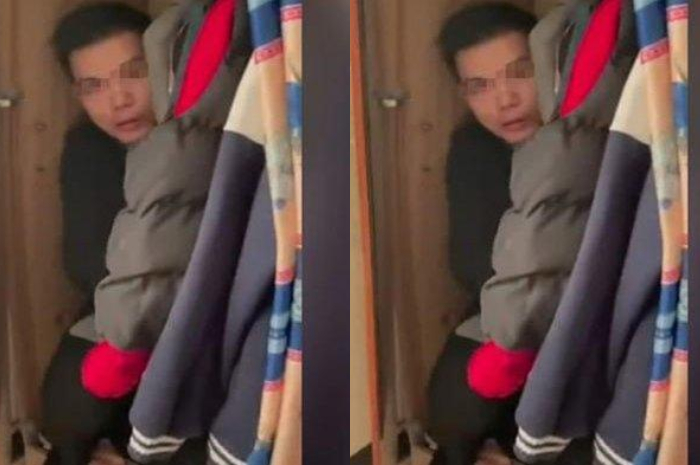 Wanita ini kepergok sembunyikan lelaki lain di dalam lemari
