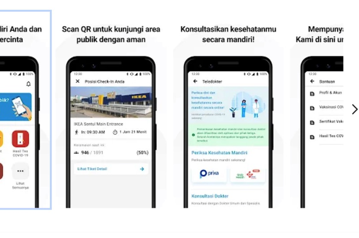 Versi terbaru aplikasi PeduliLindungi membawa sejumlah pembaruan fitur dan pengaturan.