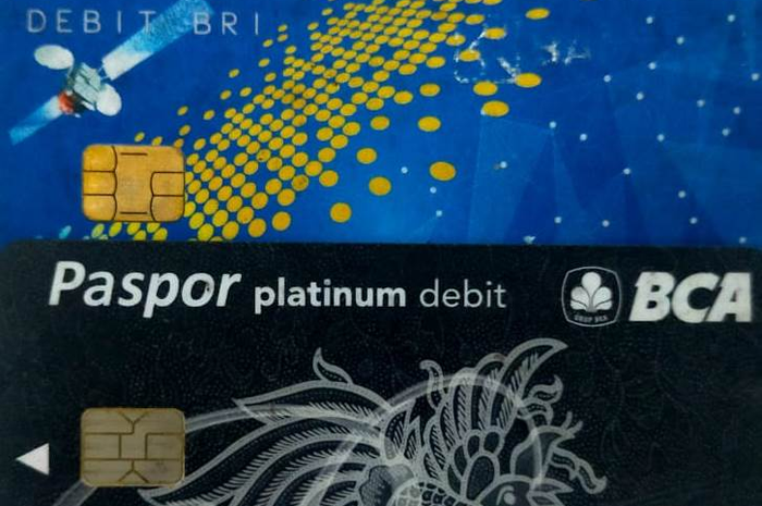 Ini model kartu ATM BCA dan BRI yang dilengkapi chip 