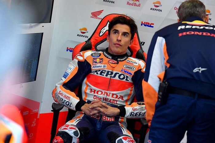 BREAKING NEWS, pembalap Repsol Honda, Marc Marquez enggak turun balap di ronde MotoGP Valencia 2021.