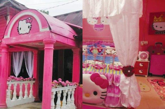 Viral rumah bertema Hello Kitty di Malaysia 