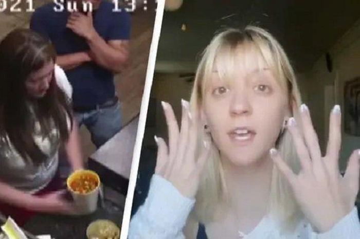 Tangkap layar wanita siram sup panas ke manejer restoran 