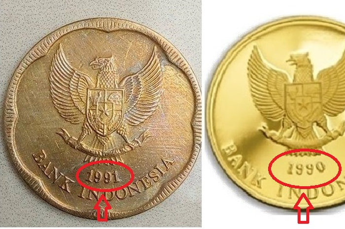 Uang koin dari emas perhatikan cirinya