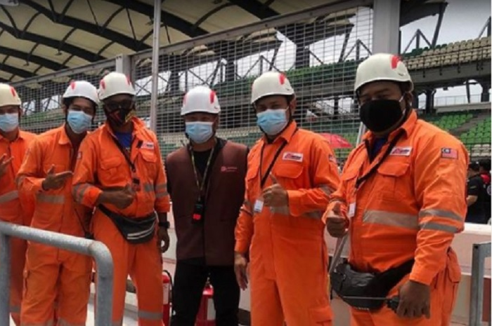 Enggak mau kejadian lagi, sirkuit Mandalika, Lombok, NTB akhirnya impor marshal profesional dari Malaysia.