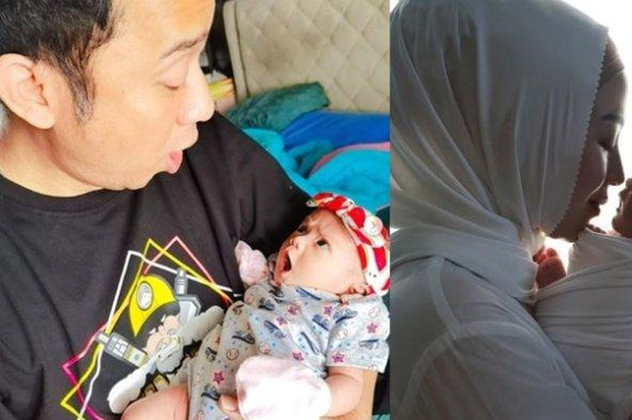 Potret Denny Cagur dan Shanty bersama anak ketiga mereka