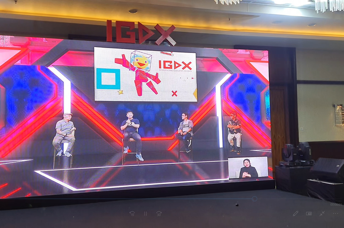 Panel diskusi IGDX Conference 2021, Sabtu (21/11).