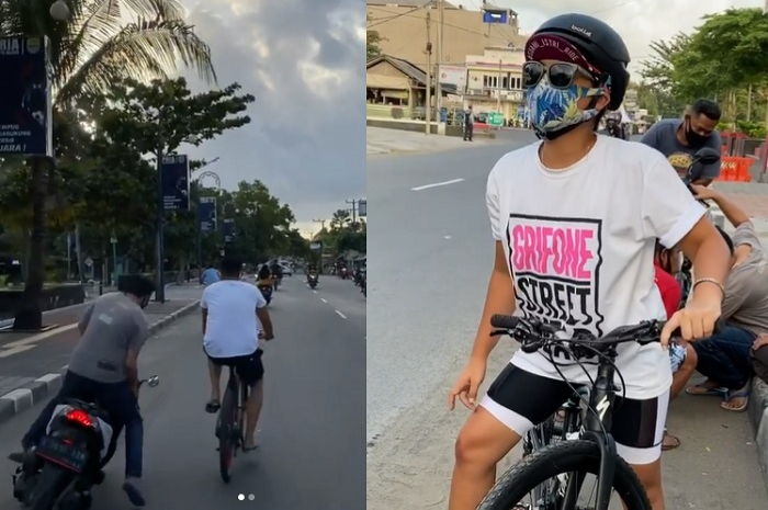Ramai artis Nirina Zubir vs asisten rumah tangga (ART), ternyata pernah jatuh dari sepeda gara-gara motor.