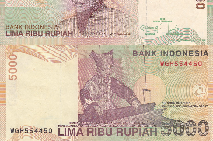 Uang kertas Rp 5 ribu yang sedang dicari