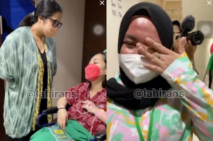 Lala tak kuasa menahan tangis melihat Nagita Slavina pasca melahirkan 