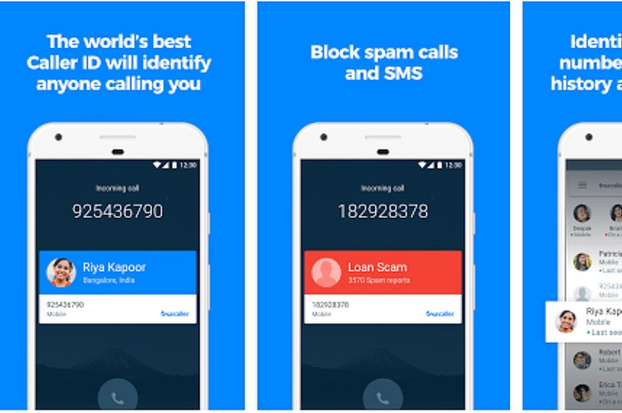 Ilustrasi aplikasi TrueCaller