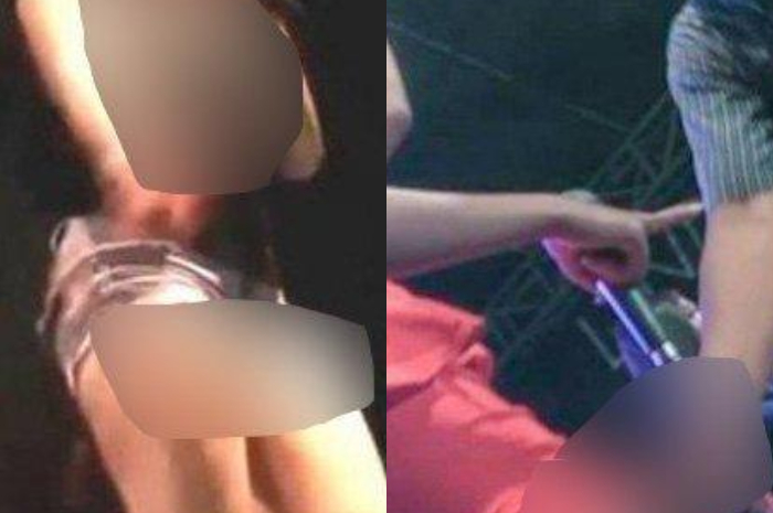 Biduan dangdut setengah telanjang demi saweran
