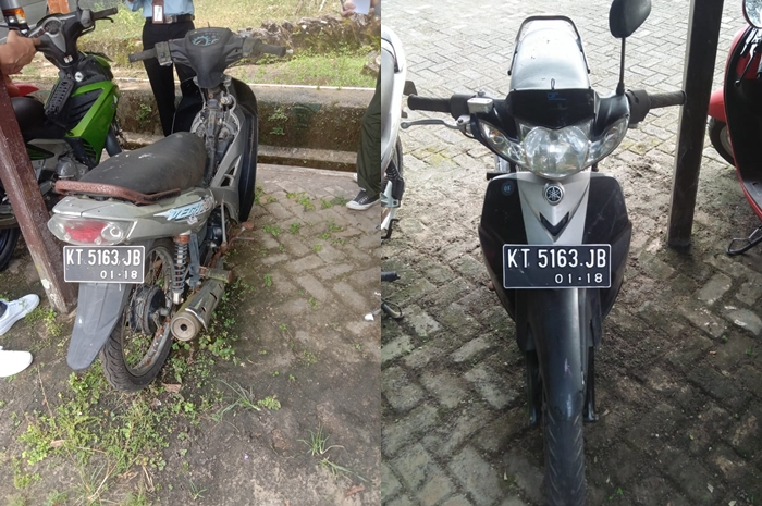 Motor bekas Yamaha Vega R yang dilelang murah meriah.