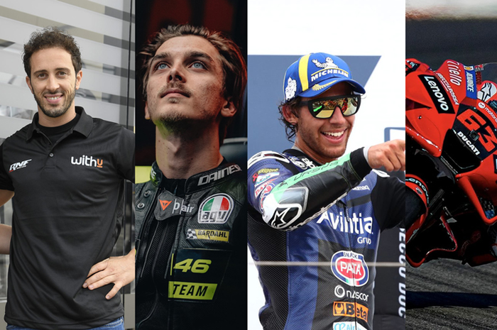 Jelang tes MotoGP Indonesia 2022 di sirkuit Mandalika, sepeninggal Valentino Rossi, pembalap Italia banyak bikin rekor di musim depan, seperti Andrea Dovizioso, Luca Marini dan Enea Bastianini juga motor MotoGP Ducati