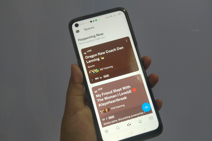 Aplikasi Twitter miliki menu khusus Spaces