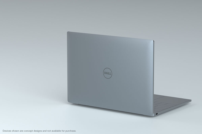 Laptop Dell dengan concept Luna