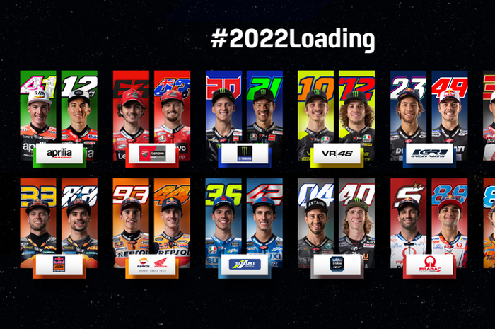 Jelang MotoGP 2022 Indonesia di sirkuit Mandalika Maret mendatang, fakta penting ada 24 pembalap MotoGP yang ikut serta dan tidak ada angka 1 dan 46 di MotoGP 2022
