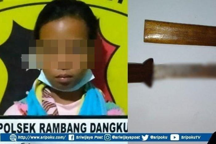 Gadis ABG 17 tahun tikam wanita bersuami di Muara Enim, Sumsel.