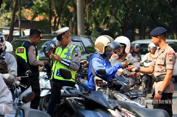 Ilustrasi tilang manual tidak diberlakukan selama operasi Patuh 2022