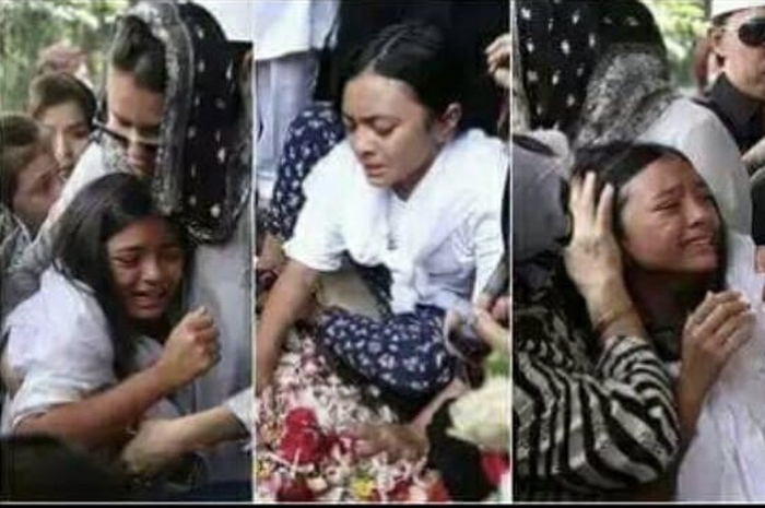 Foto dokumentasi dalam pemakaman ayah Ariel Noah sedikit banyak sudah mampu menguak hubungan Alleia Anata dengan sang kakek.