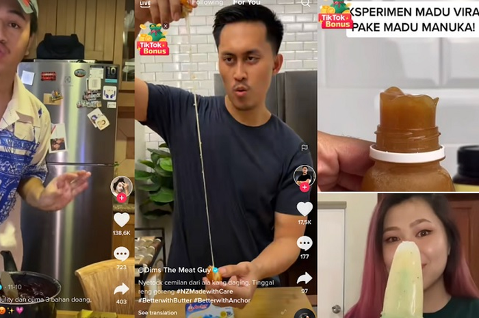 Sejumlah konten kreator Tiktok mendadak bikin dessert endul dan sehat