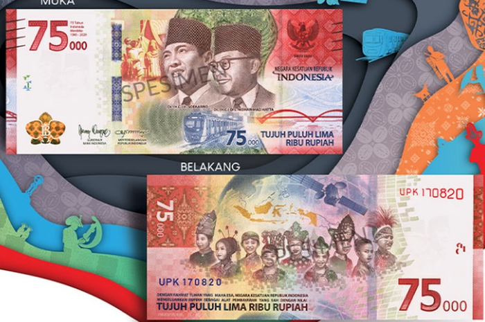 Uang kertas Rp 75 ribu diburu dibayar Rp 200 juta