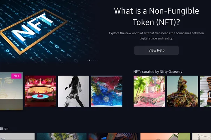 Platform NFT di smart TV Samsung