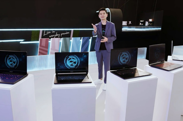 Acara peluncuran laptop gaming MSIology: Gameverse January 2022.
