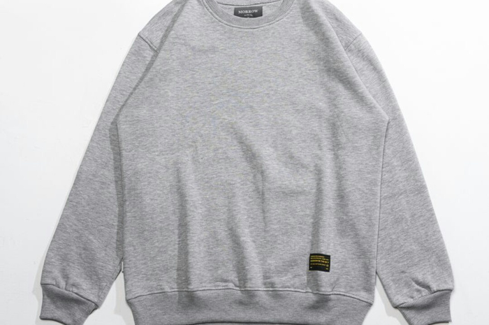 Crewneck Warna Abu-Abu Polos Morrow In The Sky