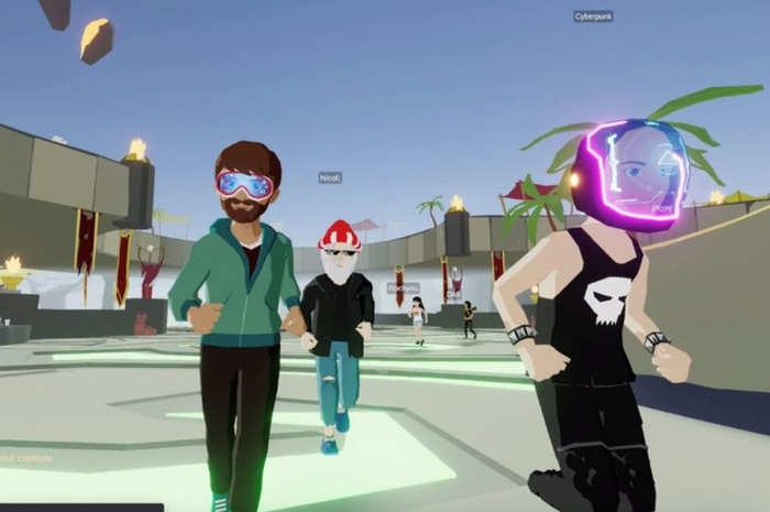 Suasana di salah satu metaverse Decentraland