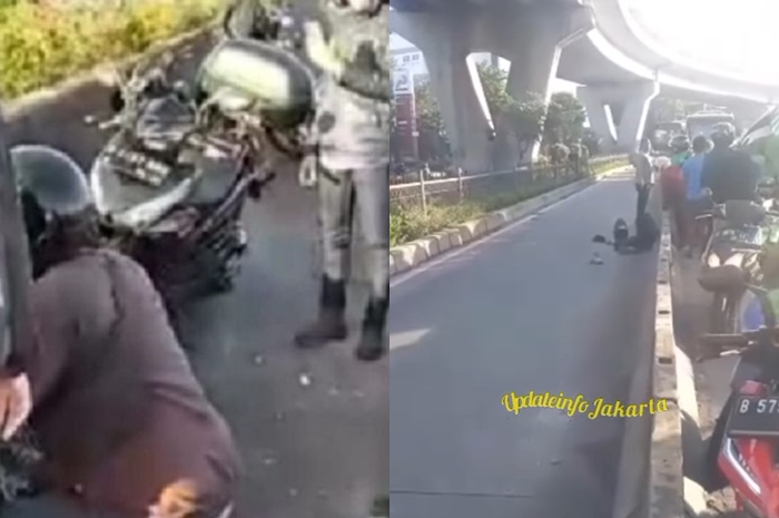 Kecelakaan mobil vs motor di Flyover Pesing sampai terlempar jadi sorotan.