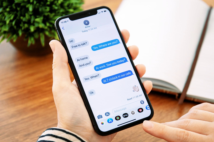 Ilustrasi penggunaan iMessage