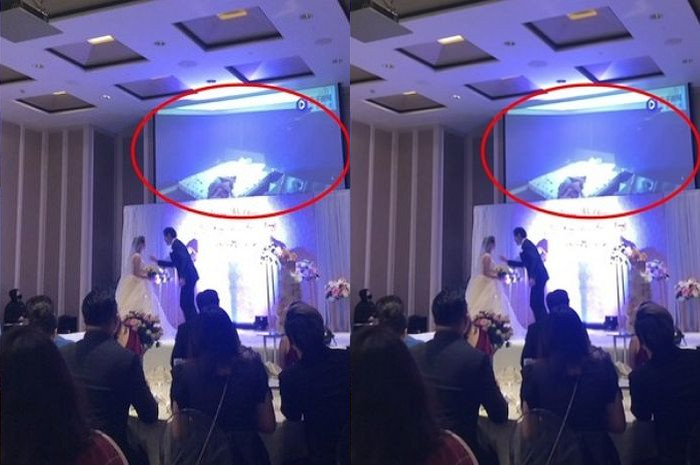 Tamu undangan menjerit lihat pengantin pria bongkar peselingkuhan mempelai pria di hari pernikahan
