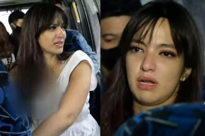 Nia Ramadhani menangis
