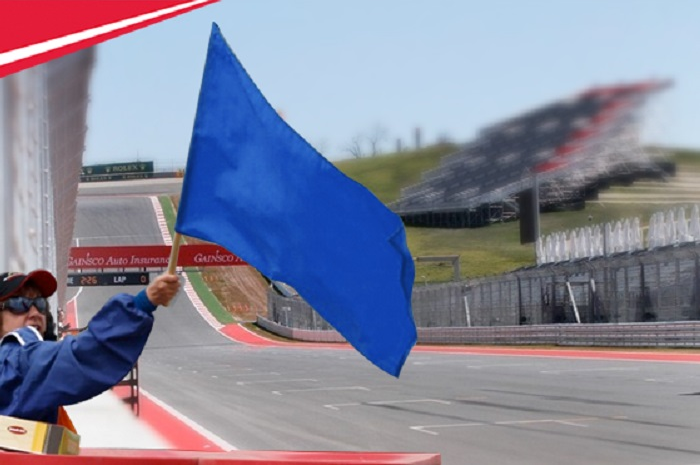 Kasihan banget pembalap MotoGP kalau sampai dapet bendera ini, bisa dipastikan finis paling terakhir bro.