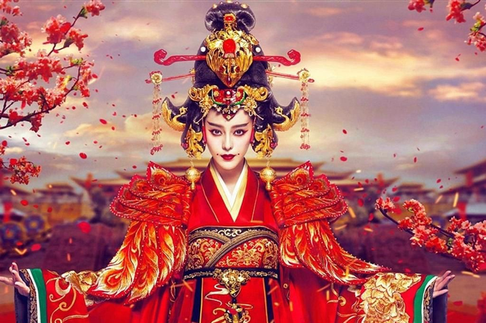 Penggambaran Wu Zetian, kaisar wanita pertama China yang terkenal dengan banyak skandal perselingkuhannya.